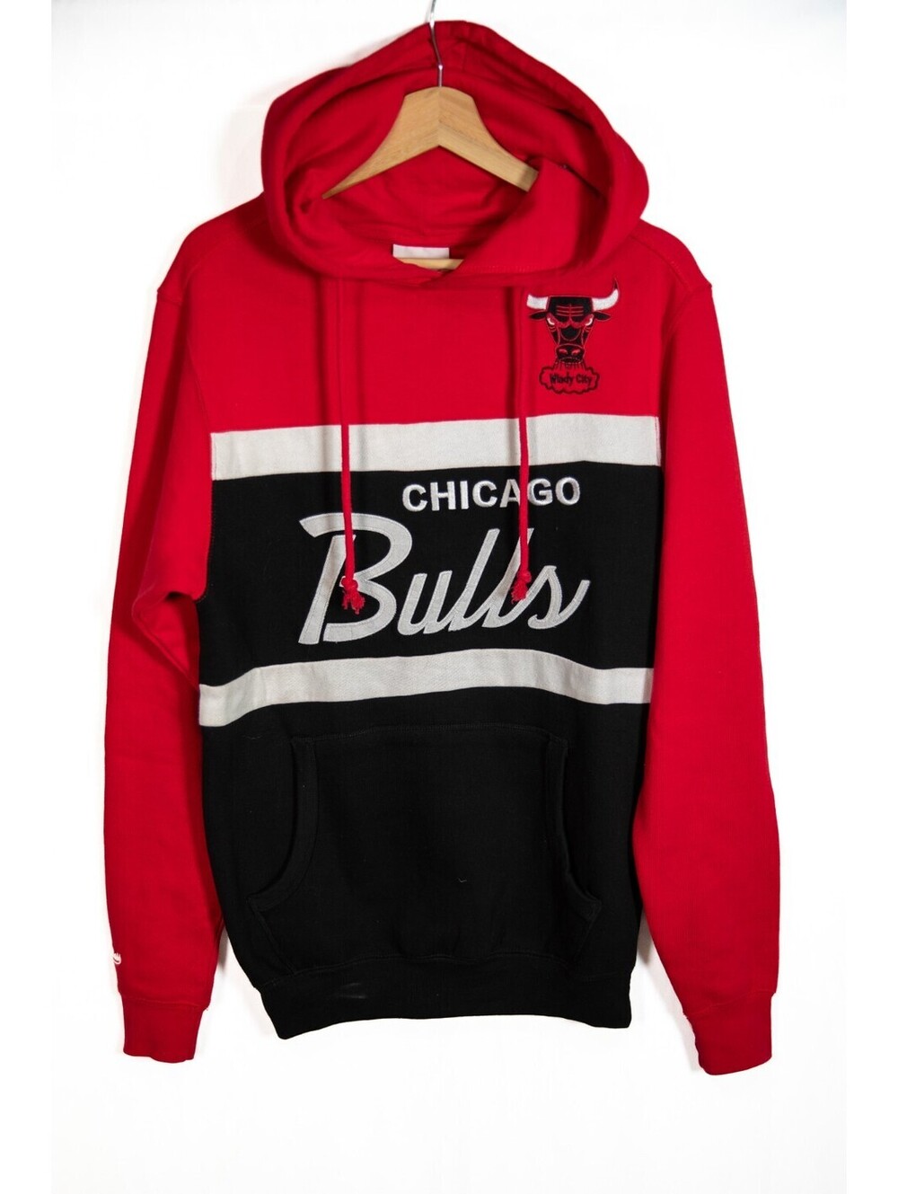 Chicago Bulls Mitchell & Ness Head Coach Pullover Hoodie NBA CHI Retro Men's S